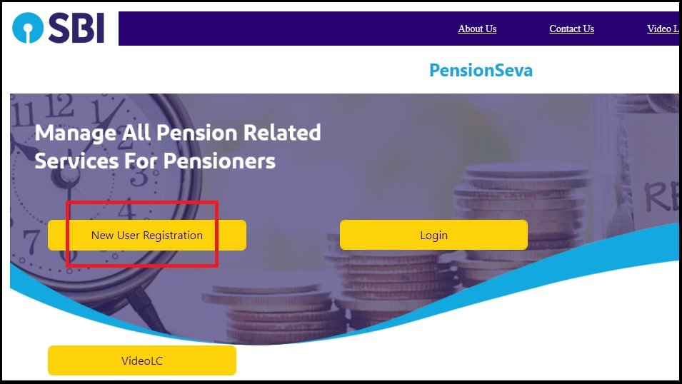 SBI Pension Seva Portal registration