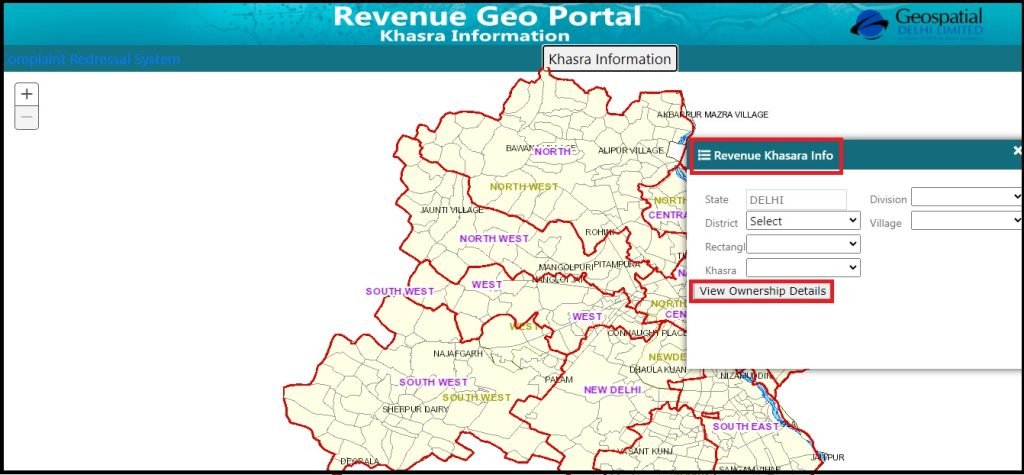 delhi bhu map online