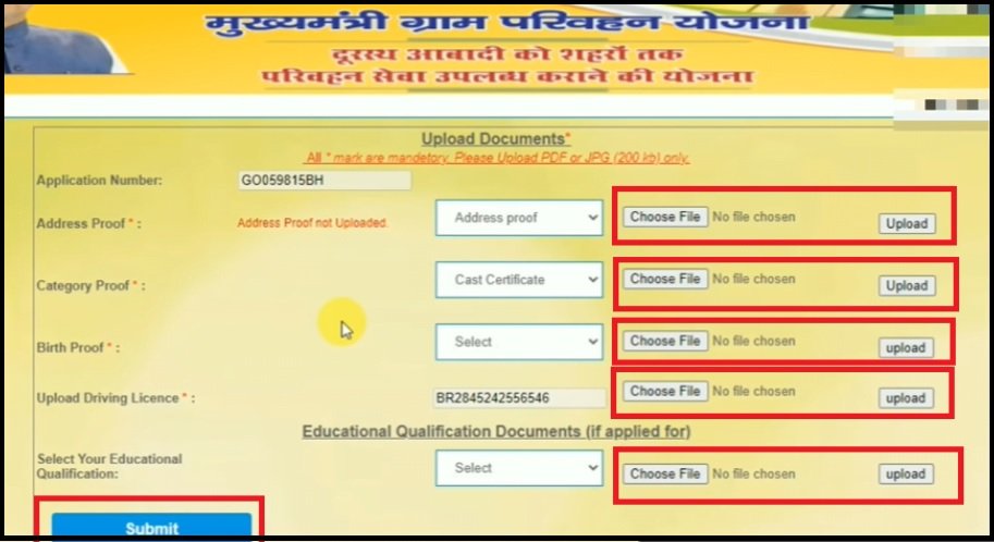 Mukhyamantri Gram Parivahan Yojana