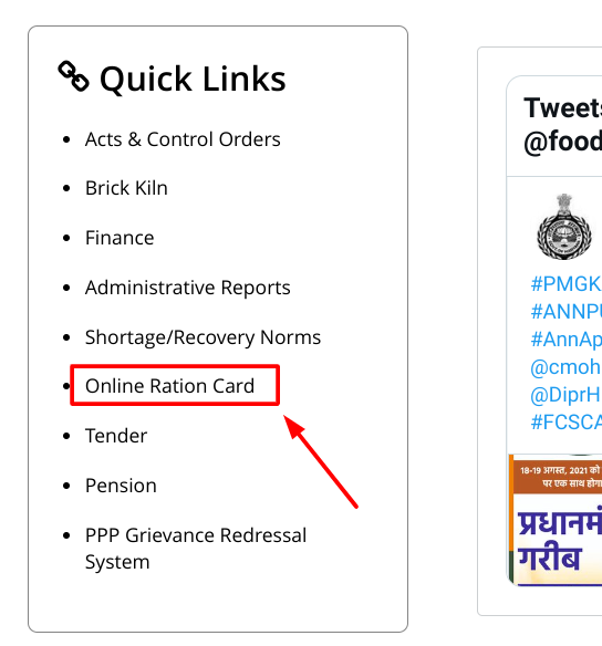 Haryana Ration Card 2023 Apply
