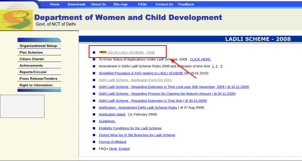 Delhi Ladli Scheme Apply Process