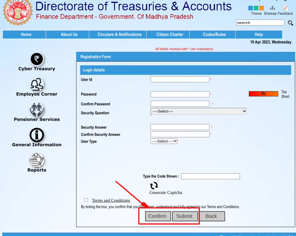 IFMS MP Treasury Portal पर New User Registration कैसे करें ?