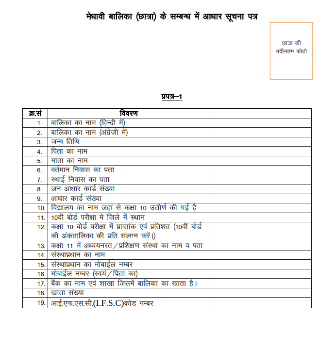 हमारी बेटी योजना में आवेदन करने की प्रक्रिया