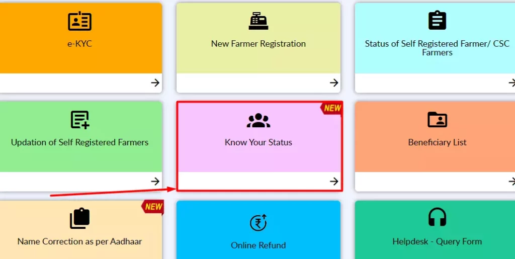 Process to check PM Kisan list Status