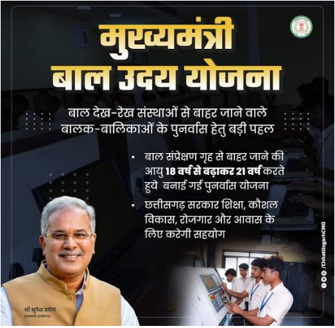 मुख्यमंत्री बाल उदय योजना छत्तीसगढ़ : Bal Uday Yojana उद्देश्य एवं लाभ