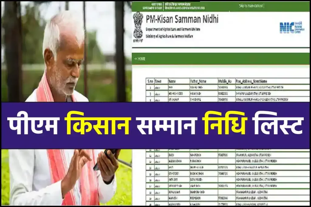 पीएम किसान सम्मान निधि लिस्ट: pmkisan.gov.in List, PM Kisan list Status